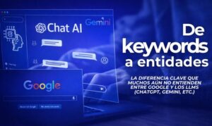 De la palabra clave (keywords) a “entidades”. La diferencia clave que muchos no entienden entre Google y los LLMs (IAs como Chat GPT, Gemini, etc.)